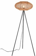 Φωτιστικό Δαπέδου Hedda 412300136 52x150cm 1xE27 40W Black-Natural Trio Lighting