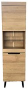 GRIF ΒΙΤΡΙΝΑ ΦΥΣΙΚΟ ΜΑΥΡΟ 53x40xH197cm - 24-0703
