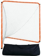 VEVOR Lacrosse Goal, 6&#039; x 6&#039; Lacrosse Net, Steel Frame Backyard Lacrosse Training Equipment, Portable Lacrosse Goal with Carry Bag, Quick &amp; Easy Setup, Perfect for Youth Adult Training, Orange