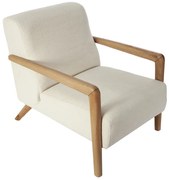 Artekko Merlin Εκρού Μπουκλέ Πολυθρόνα (69x90x75)cm Artekko 783-6330