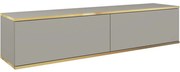 Έπιπλο Τηλεόρασης Κρεμαστό Oro P_ORO_STV_Sz 135x30x32cm Grey-Gold