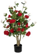 Τεχνητό Δέντρο Roses 21070 50x50x90cm Red GloboStar Πολυαιθυλένιο,Ύφασμα