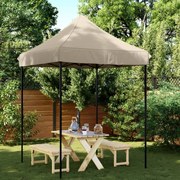 vidaXL Τέντα Εκδηλώσεων Πτυσσόμενη Pop-Up Taupe 200x200x306 εκ.