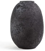 Κεραμικό Διακοσμητικό Βάζο Siso Nic Black Spot Gray Large (27x27x40) Soulworks 0630058