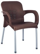Καρέκλα Κήπου Eco Καφέ Ανακυκλωμένο PP 60x50x80xcm - 14720014 - 14720014