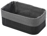 Καλάθι Αποθήκευσης (24.5x15x10) Estia Bamboo Essentials Black 02-19686
