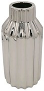 Βάζο Γραμμές 15-00-23723 11,5x23,5cm Silver Marhome Ceramic