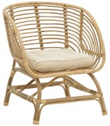 Intrahome Πολυθρόνα Diane intrahome φυσικό ξύλο με μαξιλάρι 71x46x80εκ | SKU: INTRAPA-410111115