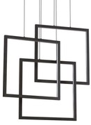 Φωτιστικό Οροφής Frame Quadrato 269375 73x85/145x18cm LED 80W 3000K Black Ideal Lux