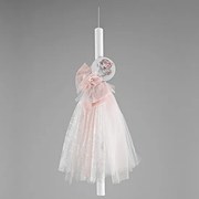 Λαμπάδα βάπτισης μπαλαρίνα με tutu