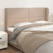 Κεφαλάρι με Πτερύγια Καπουτσίνο 183x23x118/128 εκ. Συνθ. Δέρμα 3117923