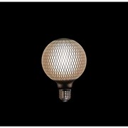 ΛΑΜΠΑ LED BULB GRID PATTERN BLACK 125X170/MM 4W-2700K / E27 FITTING / DIMMABLE / COLORBOX