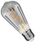 Λαμπτήρας Led Soft Spiral Filament 99145 ST64 E27 6W 470lm Dimmable Fume GloboStar 6W