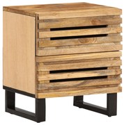 vidaXL Κομοδίνο 40 x 33 x 46 εκ. από Μασίφ Ακατέργαστο Ξύλο Μάνγκο
