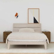 vidaXL Κομοδίνο 2 τεμ. Καφέ Μελί 40x34x55 εκ από Μασίφ Ξύλο Πεύκου