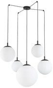 Κρεμαστό Φωτιστικό Οροφής 5xE27 15W IP20 Esme TK Lighting-4791-Λευκό 4791