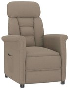 vidaXL Ανακλινόμενη Καρέκλα Ταμπά Taupe 70.5 x 96.5 x 95 cm