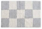 Ταπέτο Μπάνιου Chess Light Grey Nef-Nef Homeware 50 X 80 100% Βαμβάκι
