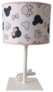 Επιτραπέζιο Φωτιστικό Παιδικό Mickey  TL-0019 E27 Φ20cm 33cm Pink-Multi Metanor Metal, Fabric