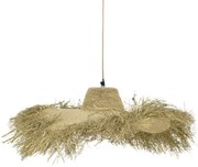 Φωτιστικό Οροφής Naloa Inart E27 Φυσικό Φ72X96 εκ 311-000011 311-000011 Καφέ