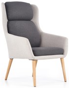 PURIO leisure chair, color: light grey / dark grey DIOMMI V-CH-PURIO-FOT-POPIEL