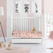 Σεντόνι Βρεφικό Με Λάστιχο Προβατάκι 07 Beige DimCol Κούνιας 70x155cm 100% Cotton Flannel