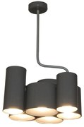 Φωτιστικό Οροφής Κρεμαστό HL-3566-6P 77-3994 Brody Dark Grey  Homelighting Μέταλλο