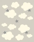 Παιδικό Χαλί LOLLIPOPS NEW 4180/E GREY CLOUDS &#8211; 080×150 cm oval 080cm x 150cm oval GREY