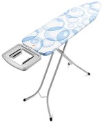 Τραπέζι σιδερώματος Brabantia B 90300113, 124x38 cm, 7 θέσεις ρύθμισης, υποδοχή σίδερου, PerfectFlow, Λευκό/Μπλε
