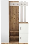 Έπιπλο Εισόδου 956LCS2805 113,6x37,5x179,7cm Pine-White Μοριοσανίδα, Μελαμίνη