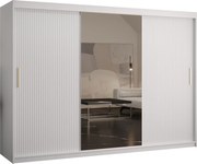 Ντουλάπα συρόμενη 250 Riflo Slim 2-Leuko - 250.00Χ62.00Χ200.00cm