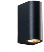 Φωτιστικό Tοίχου - Σποτ LG2202GU10B 2x35W GU10 IP65 Black Aca