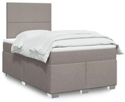 ΚΡΕΒΑΤΙ BOXSPRING ΜΕ ΣΤΡΩΜΑ TAUPE 120X190 ΕΚ. ΥΦΑΣΜΑΤΙΝΟ 3290424