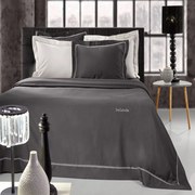 Παπλωματοθήκη Blend (Σετ 3τμχ) Anthracite Guy Laroche King Size 260x260cm 100% Βαμβακοσατέν