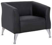 Πολυθρόνα KIANA C3122.11 με PU Μαύρο 80x75x71 εκ. 80x75x71 εκ.