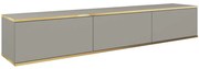 Έπιπλο Τηλεόρασης Κρεμαστό Oro P_ORO_BTV_sz 175x30x32cm Grey-Gold