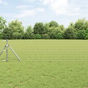 vidaXL Ευρωπαϊκός φράχτης με 7 πόλους 0.4x10 μ Γαλβανισμένο ατσάλι