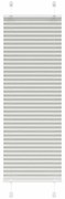 vidaXL Πλισέ περσίδα ανοιχτό γκρι 40x150 cm Πλάτος υφάσματος 39,4 cm