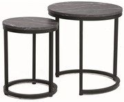 ŁAWA HOLA CZARNY EFEKT MARMURU/CZARNY (ZESTAW) DIOMMI-80-2937