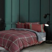 Σεντόνια Cozy (Σετ 3τμχ) Bordo Nima Μονό 170x260cm 100% Cotton