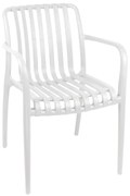 Πολυθρόνα Zoi  pp σε λευκή απόχρωση 58.5x54x80εκ