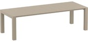 VEGAS TAUPE 100X260/300Χ75εκ. ΕΠΕΚΤ.ΤΡΑΠΕΖΙ ΠΟΛ/ΝΙΟΥ SIESTA 100X260/300X75εκ.