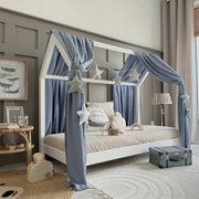 Κουρτίνα Οροφής Bianco Bed  Blue Luletto