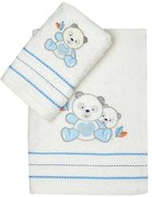 Σετ πετσέτες κεντητές Panda 02 Blue