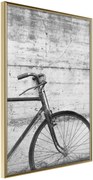 Αφίσα - Bicycle Leaning Against the Wall - 40x60 - Χρυσό - Χωρίς πασπαρτού