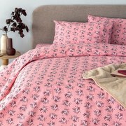 Σεντόνια FB0231 (Σετ 4τμχ) Pink Palamaiki Υπέρδιπλo 240x265cm 100% Βαμβάκι