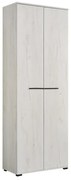 Έπιπλο Χολ Lorca σε Λευκός Δρύς - Μαύρο 67x40x195 εκ. 67x40x195 εκ.