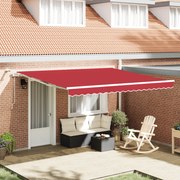 vidaXL Σκηνίτσα Αναδιπλούμενη Κόκκινο 400 x 350 εκ Ύφασμα, Μέταλλο