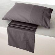 Παπλωματοθήκη Nemesis 305 (Σετ 3τμχ) Grey Vesta Home Υπέρδιπλo 230x240cm 100% Cotton Satin