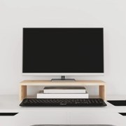 vidaXL Βάση Οθόνης 50 x 27 x 10 εκ. από Μασίφ Ξύλο Πεύκου